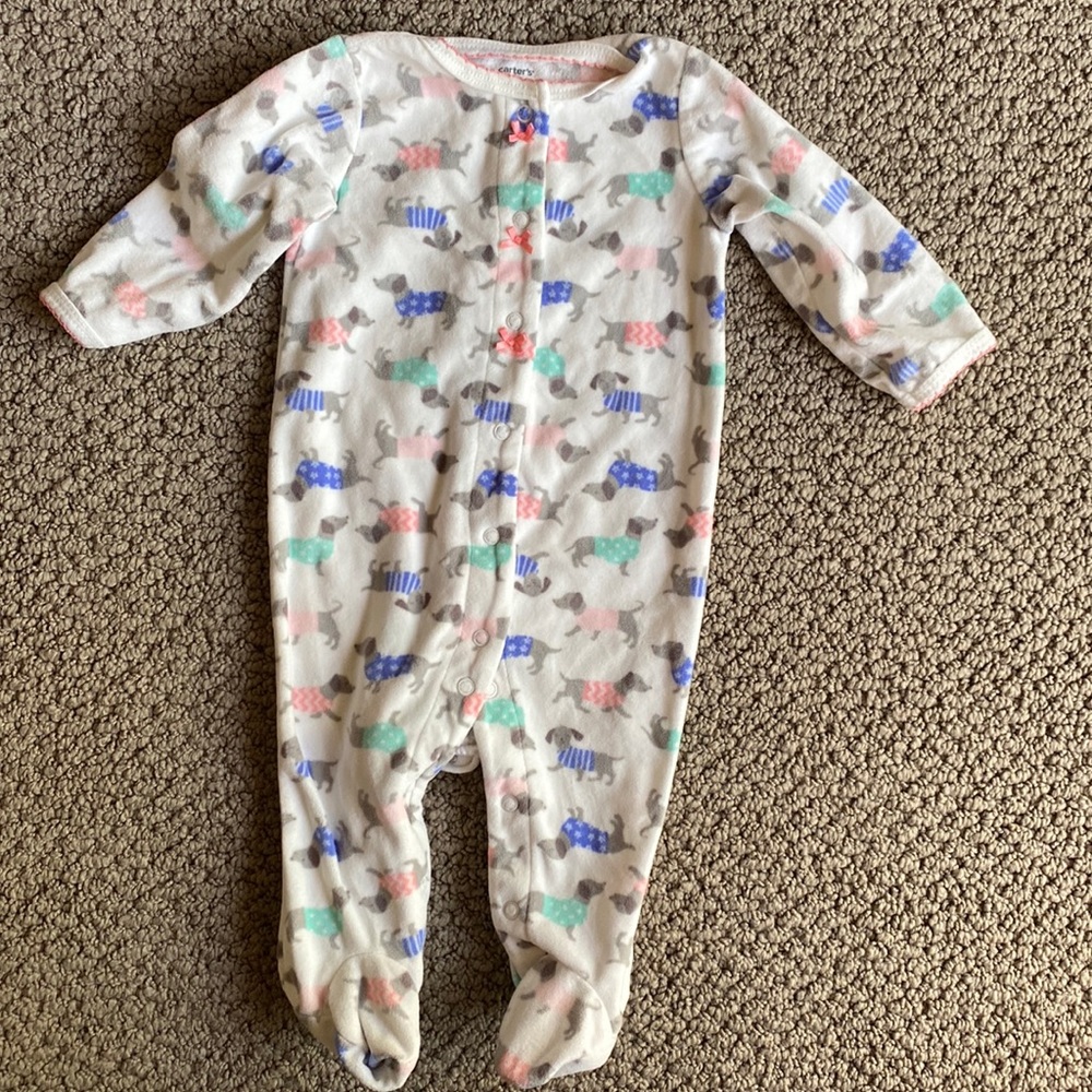 Soft dachshund pajamas - 6 months